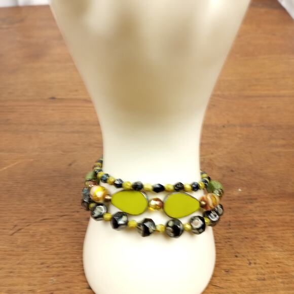 HANDMADE Triple Confetti Bracelet & Earrings - Picture 4 of 7